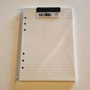 A5 6 ring binder refill paper 100 sheets